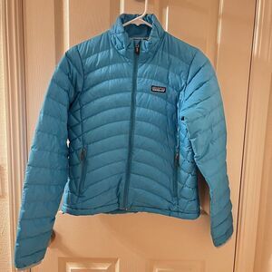 Patagonia Down Sweater Puffer Jacket Blue Women's Size Medium?
